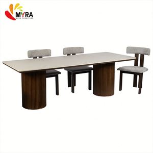 Bộ bàn ăn sang trọng, bàn ăn trong nhà, bàn ăn gỗ, bàn ăn nhà hàng khách sạn - Product Image 2