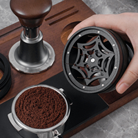 BANLEE Outil WDT rotatif pour expresso à 10 aiguilles, 51/53/58 mm, distributeur magnétique de café avec aiguilles en acier inoxydable de 0,4 mm