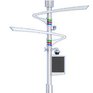 Solar Street <b>Light</b> <b>Pole</b> 6m 8m 10m 12m LED Lighting With Solar Panel For Plaza Road Landscape Lighting Project - Product Image 1
