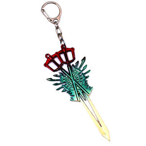 Porte-clés en métal coloré sur le thème du jeu <span class=keywords><strong>Kingdom</strong></span> <span class=keywords><strong>Hearts</strong></span> avec impression découpée, style tendance, souvenir pour les joueurs et les collectionneurs - Product Image 6