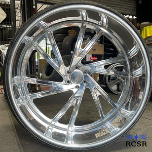 Rines de Aleación de Aluminio Forjado de 2 Piezas, Cromados y Pulidos, con Diseño Cóncavo Profundo, de 18-26 Pulgadas, 5x112/5x114.3/5x120 para Jeep y Durango <span class=keywords><strong>SRT</strong></span> - Product Image 3