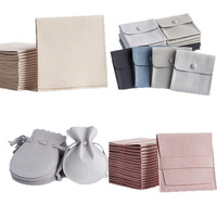 Pochette à bijoux personnalisée en microfibre velours pour boucles d'oreilles, bagues et colliers – Sac en velours haut de gamme anti-ternissement