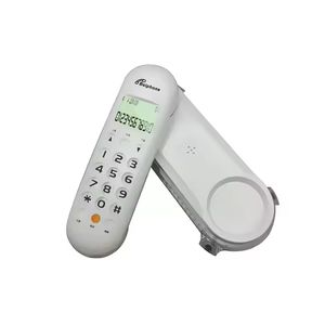 Téléphone mural filaire Mini téléphone <span class=keywords><strong>fixe</strong></span> avec base et clavier éclairé - Product Image 2