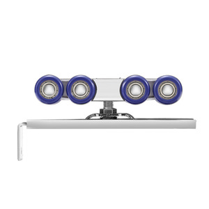 Roulettes de porte coulissante en acier inoxydable à 4, 6, 8 ou 12 roues, silencieuses, pour portes de placards en bois ou en verre - Product Image 5