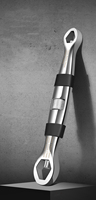 Clé multifonction ajustable universelle, 20 v, en acier chromé, vandium, multi-usage, économie de main