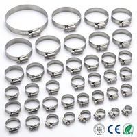 Abrazadera de Manguera de Acero Inoxidable 316 Tipo Americano W5, Abrazadera de Tubería Ajustable con Accionamiento de Tornillo, de Alta Resistencia para Barcos
