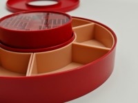 Boîte de rangement pour fruits secs ICEN A10, 6 compartiments, en PP, micro-ondable, élégante, portable, avec couvercle à boucle, accessoires classiques Maze