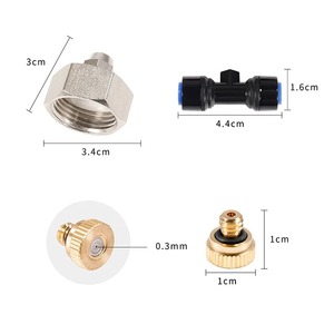 Sistema de Nebulización de 5-30 Metros con Boquillas de Latón, Adaptador de Latón de 3/4'', Nebulizador para Exteriores, Patio, Jardín, Pérgola, Invernadero - Product Image 3
