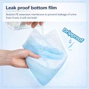 แผ่นรองซับสำหรับผู้ใหญ่แบบใช้แล้วทิ้ง สำหรับภาวะกลั้นปัสสาวะไม่อยู่ ซึมซับมาก กันน้ำ ใช้ในทางการแพทย์และพยาบาล ขนาด 60x90 ซม. รับทำโลโก้ตามสั่ง - Product Image 2