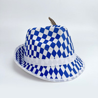 Chapeau Jazz à Bord Courbé HLC Style Bavarois Allemand pour Oktoberfest, Fête de la Bière, Carnaval, Casquette Alpiniste, Décoration de Costume de Fête - Vente en Gros Usine