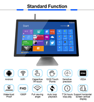 Kiosque intelligent de moniteur d'affichage d'écran tactile d'affichage à cristaux liquides de support d'Android WIFI de 21.5 pouces pour le bureau de tablette