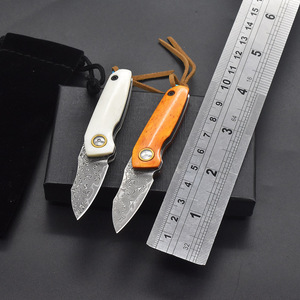 <span class=keywords><strong>Set</strong></span> di Coltelli Tascabili Pieghevoli di Alta Qualità con Lama in Acciaio Damasco VG10, Coltello da Sopravvivenza EDC per Campeggio e Caccia - Product Image 6