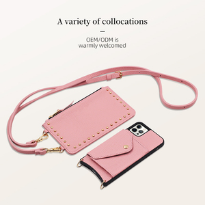 Ladies 'da chính hãng Nylon Crossbody điện thoại di động Túi Unisex điện thoại trường hợp tương thích iPhone thời trang da điện thoại cho phụ nữ - Product Image 3