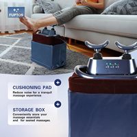 Masseur électrique pour les pieds, 30 vitesses, vibration profonde des tissus, télécommande mains libres, pour soulager les douleurs aux jambes/dos à domicile