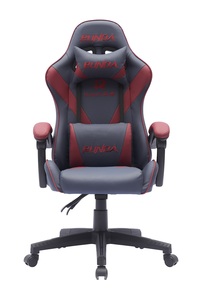 Nouvelle <span class=keywords><strong>chaise</strong></span> d'ordinateur <span class=keywords><strong>Ergo</strong></span> <span class=keywords><strong>Gaming</strong></span> pour maison/bureau jeu de course bleu-rouge Design minimaliste accoudoirs inclinables en acier cuir PVC - Product Image 2