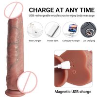 10.43 pouces nouveau grand gode rétractable vibrant chauffage vibrateur artificiel Pene Lconsoladores Para Mujer gode pour les femmes