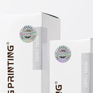 Best Quality One-time Use Custom Hologram Vinyl Sticker Roll In Silver Or Gold Holographic Foil Sticker Security Plastic Seal