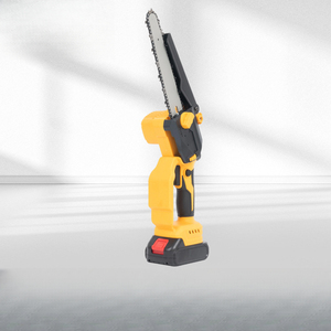 Scie multifonctionnelle de 6 pouces pour le jardinage et la coupe de bois, équipée d'une chaîne sans balais haute puissance à 8 maillons ; Mini-scie portative au lithium-ion - Product Image 4