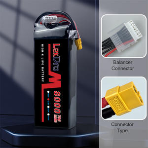 แบตเตอรี่ FPV 6S 8000MAh 22.2V โพลิเมอร์ สำหรับโดรนแข่ง LiPo - Product Image 4