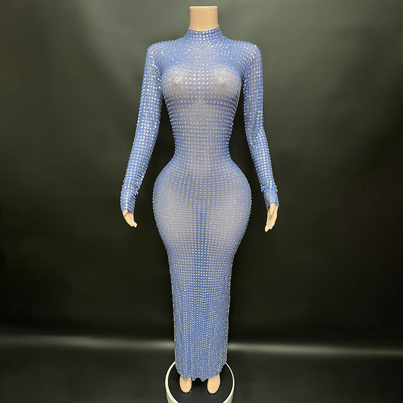 Transparent Mesh Women Club Dresses - Sexy & Elegant