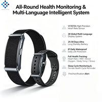 Bracelet intelligent sans écran G69, étanche IP68, moniteur de fréquence cardiaque, réveil, longue durée de vie de la batterie - Application Qwatch Pro