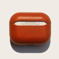 Étui pour AirPods 3 en cuir véritable, protection premium, antichoc, logo personnalisé, marque privée, OEM, ODM, vente en gros, usine