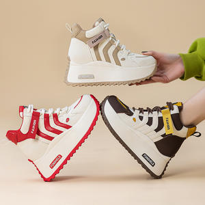 Xuanhui Nuove Sneakers Casual da <span class=keywords><strong>Donna</strong></span> alla Moda con Suola Spessa e Rialzo, <span class=keywords><strong>Scarpe</strong></span> Sportive Bianche di Alta Qualità con Piattaforma da 7cm - Product Image 6