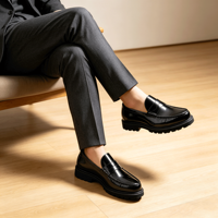 Mocassins Penny Premium, Chaussures de Ville Formelles pour Hommes, Chaussures Formelles Faites à la Main, Chaussures Haut de Gamme