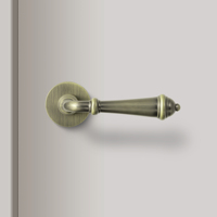 Poignée de porte et serrure de chambre à coucher en alliage de zinc Goo-Ki, finition bronze antique mat brossé, haute qualité