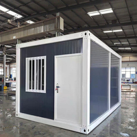 Maisons préfabriquées chinoises prêtes à l'emploi 20ft Portable préfabriqué Structure en acier Oil Camp Office Container House