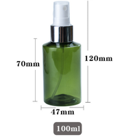 Offre Spéciale Vert Pompe En Plastique Vaporisateur Bouteille 100ml 150ml 200ml PET Bouteille Vaporisateur De Brume Fine