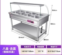 Pemanas Makanan Komersial Peralatan Dapur Restoran Pemanas Chafing Dish Listrik untuk Katering Hotel Industri Pemanas Makanan