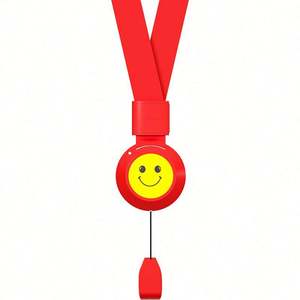 Portacredenciales Retráctiles Personalizados con Cara Sonriente y Clip - Carretes para Tarjetas de Identificación Multicolores para Regalos Promocionales - Product Image 4