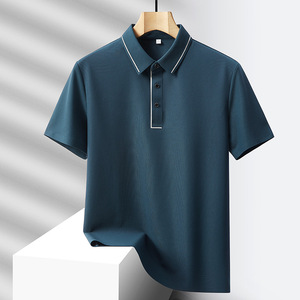 Camisa de Hombre OEM ODM 2026 de Poliamida/Nylon, Tejido de Punto, Manga Corta, Transpirable, Refrigerante, Desodorante, Antiolores, Cuello Mao - Product Image 1