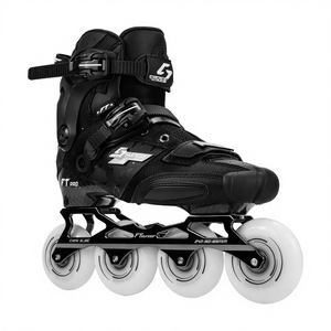Patins à roulettes professionnels en fibre de carbone pour adultes, ajustables, pour fitness en extérieur, patinage artistique, freestyle et slalom pour enfants - Product Image 1