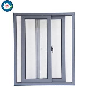 Maison en verre de sécurité bon marché portes coulissantes en verre <span class=keywords><strong>PVC</strong></span> fenêtres d'ouragan porte horizontale fronts en aluminium porte d'entrée - Product Image 6