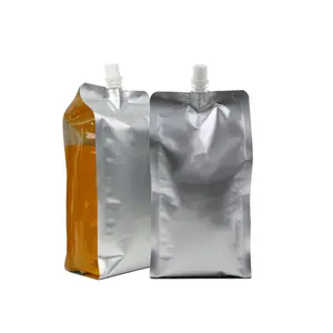 Bolsa para bebidas com bico de plástico Standup, bolsa para bebidas e suco com bico dispensador de 7 onças, 10 onças, 12 onças e 16 onças