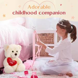 Toptan en çok satan küçük kalp dolması hayvanlar kız arkadaşı eşi sevgililer günü hediyeleri için peluş oyuncaklar oyuncak ayılar - Product Image 5