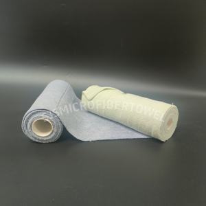 Lingettes nettoyantes antibactériennes traitées aux ions d'argent pour hôpitaux, rouleau de serviettes en microfibre pour zones de désinfection - Product Image 1