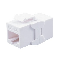 Acoplador en línea RJ45 Cat5e Cat6 6A UTP Keystone adaptador para extensión de Cable de red piezas de Telecomunicaciones