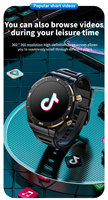 Reloj de pantalla grande PG888 4G Android tarjeta SIM reloj inteligente 3 + 32GB tarjeta Sim cámara de grabación GPS llamadas deportivas reloj inteligente