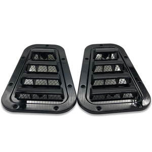 2 Pièces Décoratives pour Capot Avant, Garniture Latérale, Couvercle de Ventilation en Acier pour Entrée d'Air et Neige pour Land Rover Defender - Product Image 2