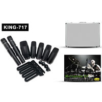 Microphone de studio professionnel Lane KING-717, ensemble de microphones Audix pour batterie, microphone pour instruments de percussion