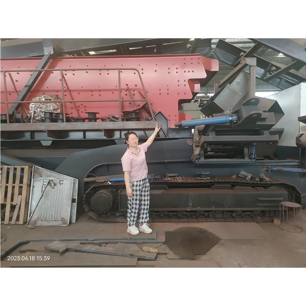 Automatic mobile jaw crusher used coal crawler impact crusher