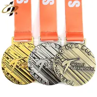 Medallas 3d 아연 합금 금속 가라데 태권도 메달 Medaille 유도 맞춤형 스포츠 메달 맞춤 상 금메달