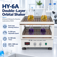 Agitateur orbital numérique double couche Cenlee à vitesse réglable et minuterie, mélangeur de flacons haute capacité pour la préparation d'échantillons en laboratoire