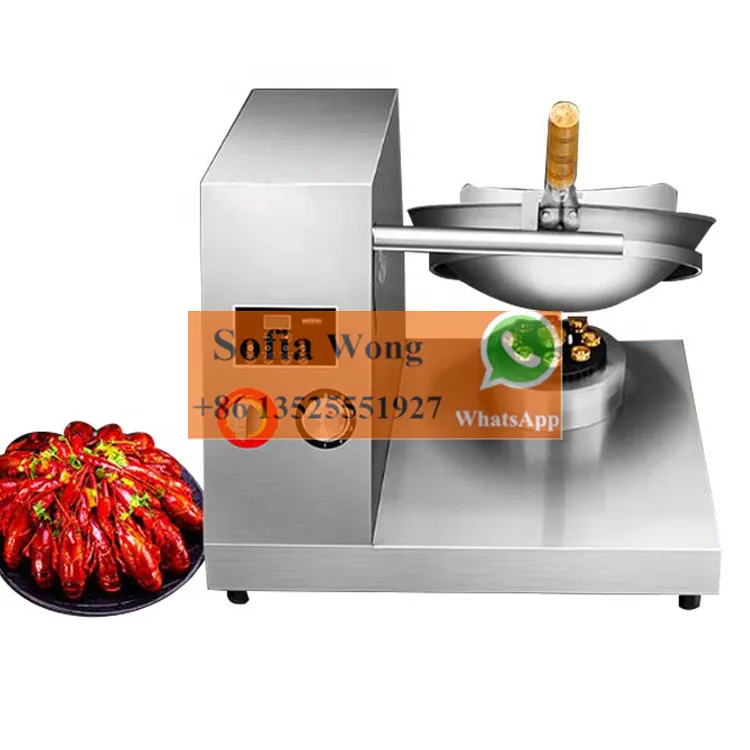 commercial cooking robot for restaurant/automatic fried rice vegetable wok