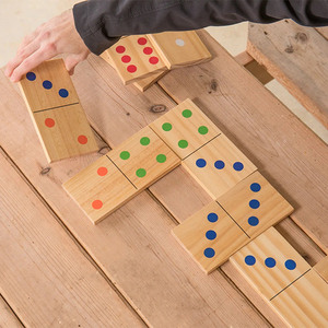 Jouets éducatifs en bois géants pour l'extérieur, <span class=keywords><strong>jeu</strong></span> <span class=keywords><strong>de</strong></span> dominos personnalisé, blocs, grands dominos, jeux <span class=keywords><strong>de</strong></span> dominos pour enfants, <span class=keywords><strong>jeu</strong></span> <span class=keywords><strong>de</strong></span> dominos en bois <span class=keywords><strong>de</strong></span> grande taille pour la pelouse et la cour - Product Image 4