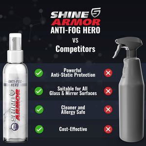 Vente directe usine : Nettoyant et protecteur anti-buée Hero avec chiffon microfibre pour pare-brise et lunettes, pour une protection accrue - Product Image 5