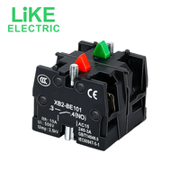 Comme XB2-BS542/BS541/BC31/BC42 interrupteur d'arrêt d'urgence bouton champignon rouge vert NC sans contact 22MM 3A 5A